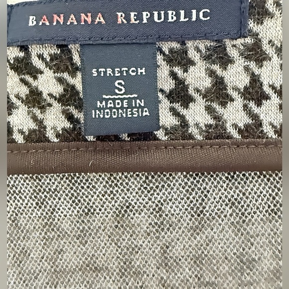 Banana Republic S Houndstooth Sheath Dress Sweetheart Career Work Cocktail - Picture 4 of 8
